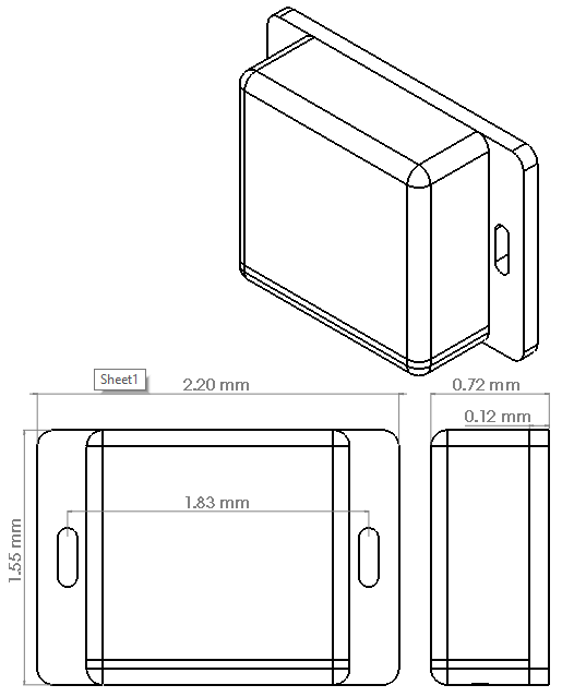 Barometric Sensor Dimensions